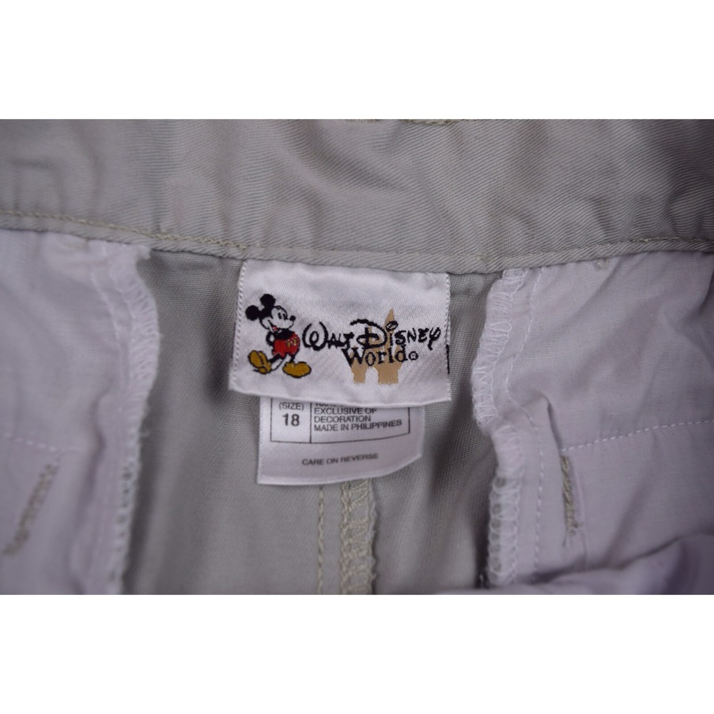 Women's Disney Authentic Mickey Mouse Tan Shorts Size 34x5 - Picture 2 of 5